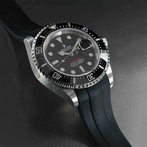 rubber strap for rolex sea dweller|Rolex deepsea strap size.